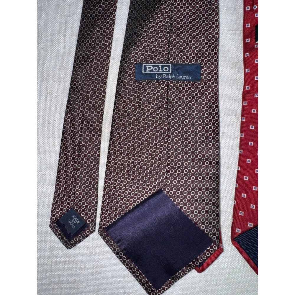 Men's Neck Tie NeckTie LOT of‎ 4 Polo Ralph Lauren Italy - Picture 8 of 8